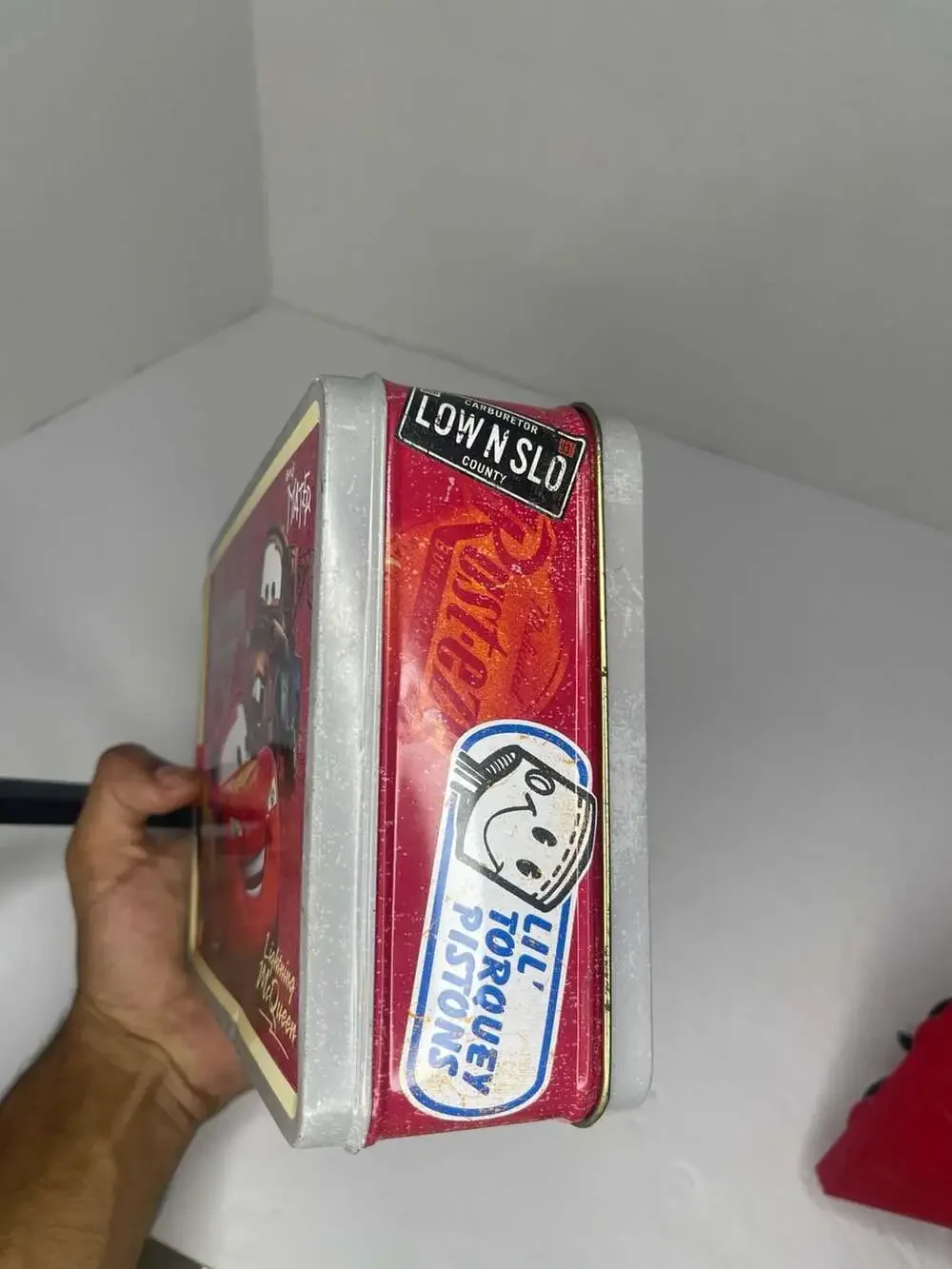 Disney Pixar Cars Lightning McQueen and Mater Tin Metal Lunch Box